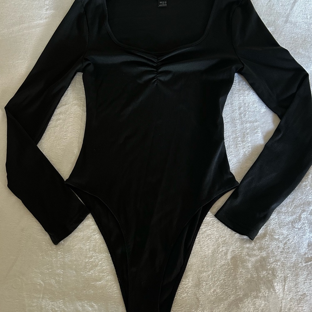 Black Long Sleeve Bodysuit